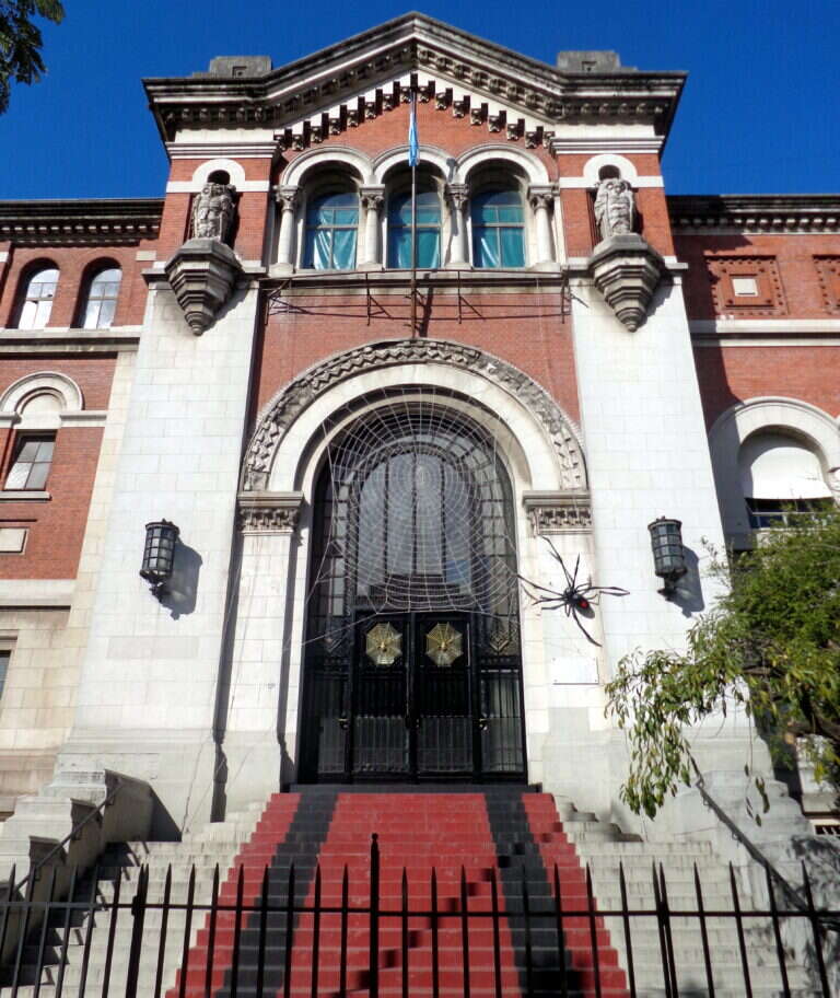 Facade of the Museo Argentino de Ciencias Naturales Bernardino Rivadavia in Buenos Aires