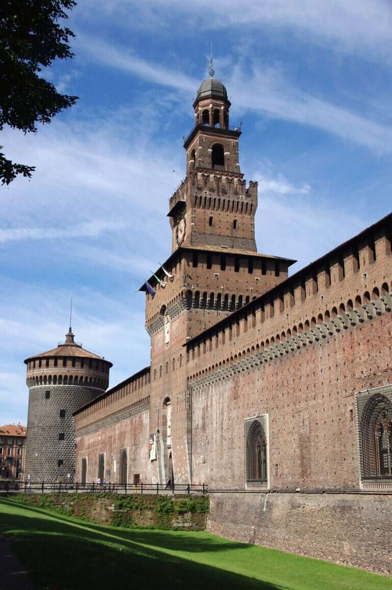 Sforza Castle in Milan, Italy