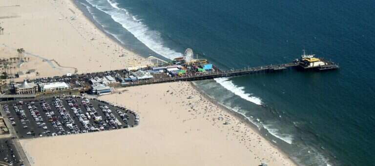 Santa Monica Pier in United States, North America