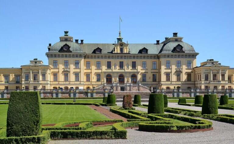 Drottningholm Palace in Stockholm, Sweden