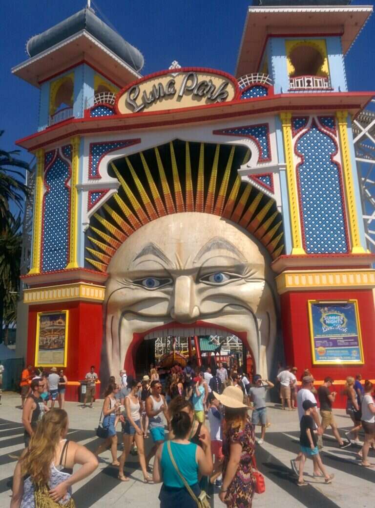 Luna Park in Melbourne, Australia
