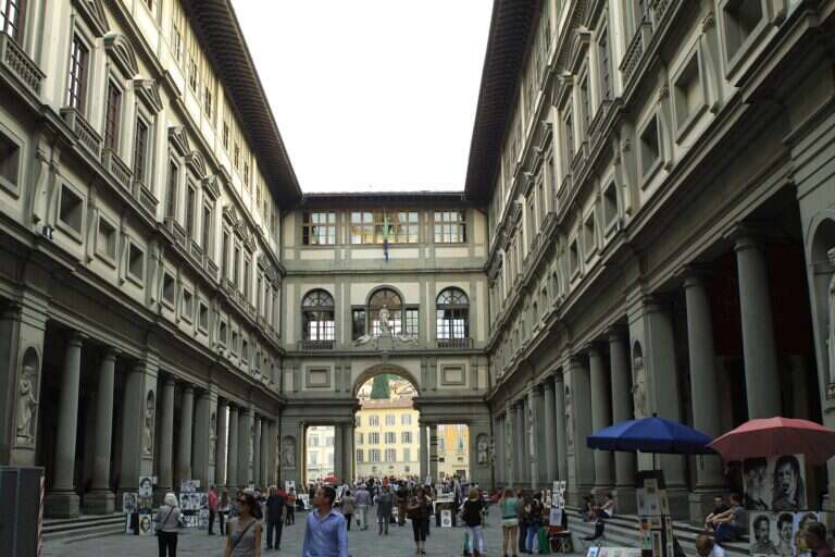 Uffizi Gallery in Florence, Italy