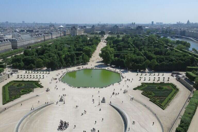Tuileries Garden in Paris, France