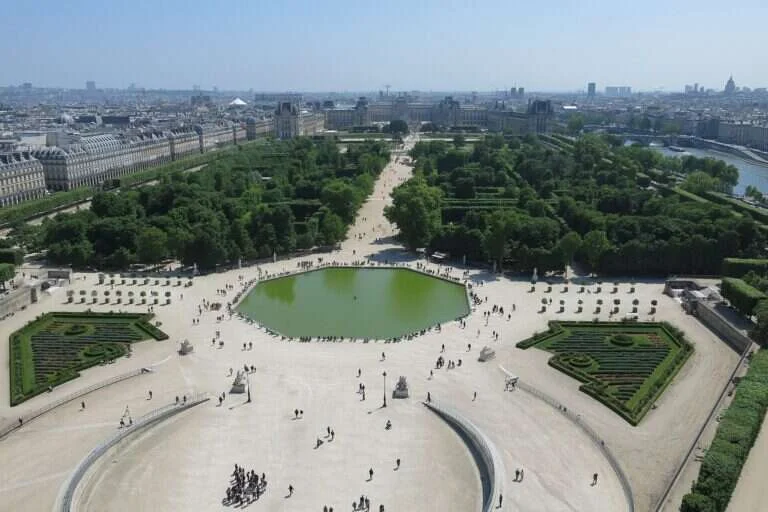 Tuileries Garden in Paris, France