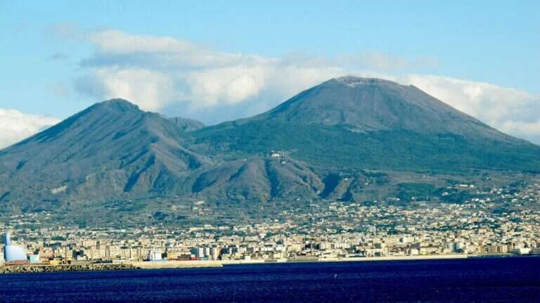 Mount Vesuvius in Naples, Italy