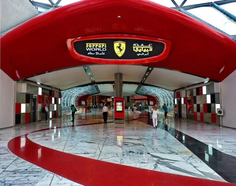 Ferrari World Abu Dhabi in Abu Dhabi, United Arab Emirates