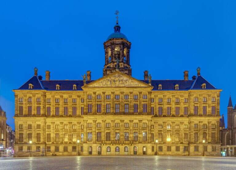 Royal Palace of Amsterdam in Amsterdam, Netherlands