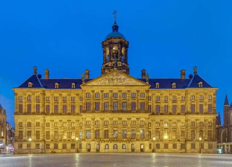 Royal Palace of Amsterdam in Amsterdam, Netherlands