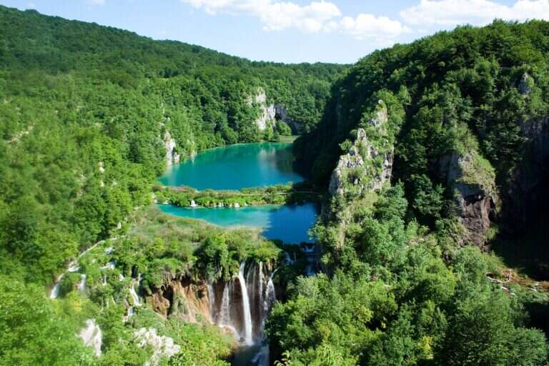 Plitvice Lakes National Park in Otočac, Croatia