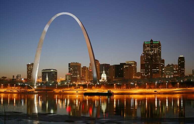Gateway Arch National Park in St. Louis, United States