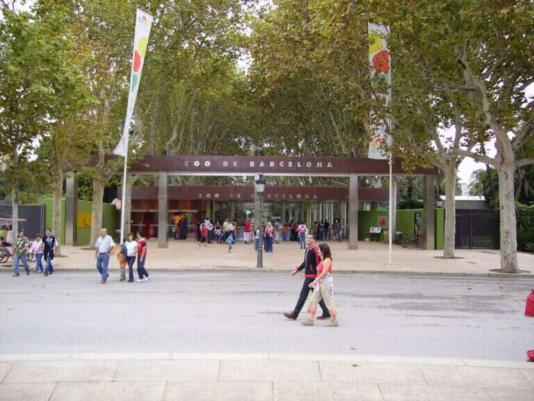 Barcelona Zoo in Barcelona, Spain
