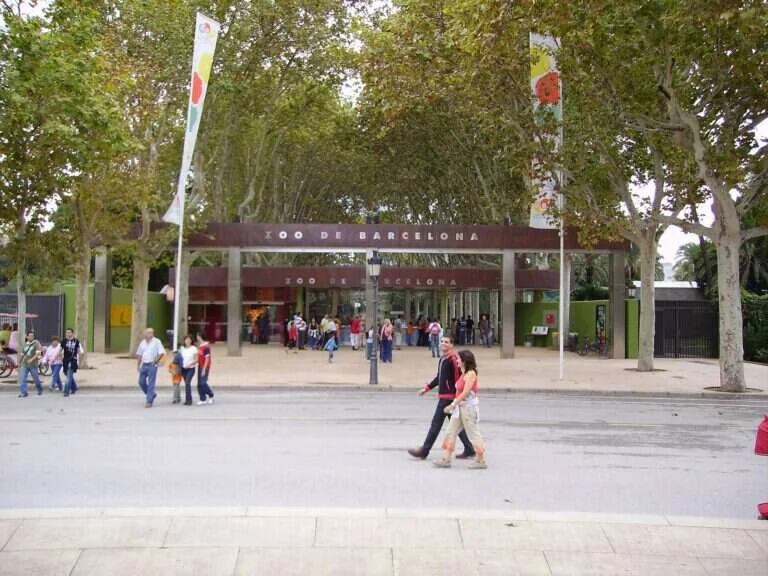 Barcelona Zoo in Barcelona, Spain