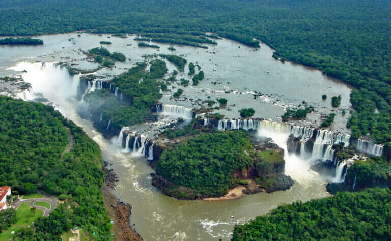 Iguaçu Falls in Foz do Iguaçu, Brazil
