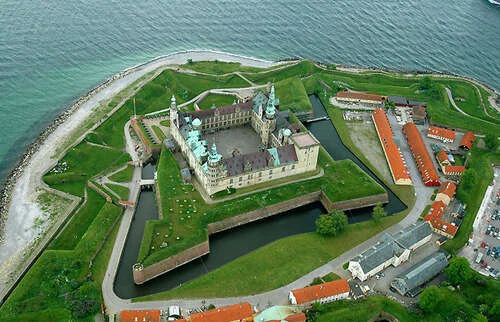 Kronborg Castle in Helsingør, Denmark