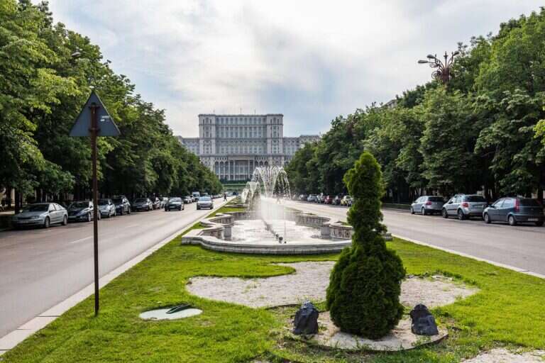 Palace of the Parliament in Bucharest, Romania