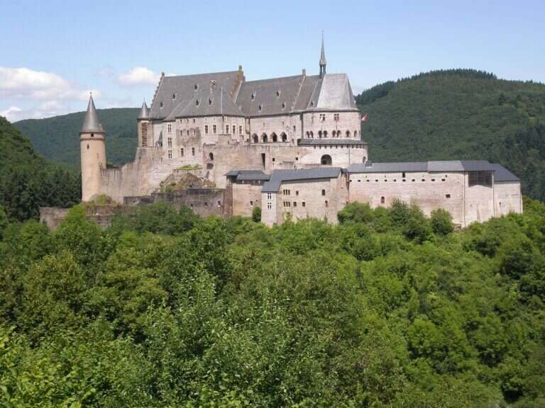 Vianden Castle in Luxembourg, Europe