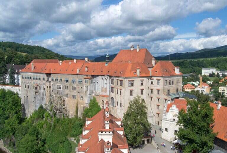 Český Krumlov Castle in Czech Republic, Europe