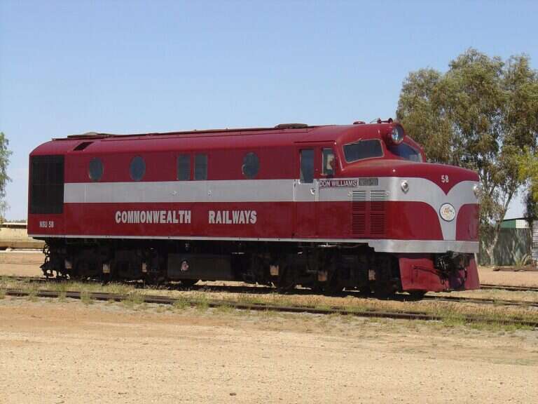 Old Ghan Heritage Railway and Museum in Alice Springs, Australia
