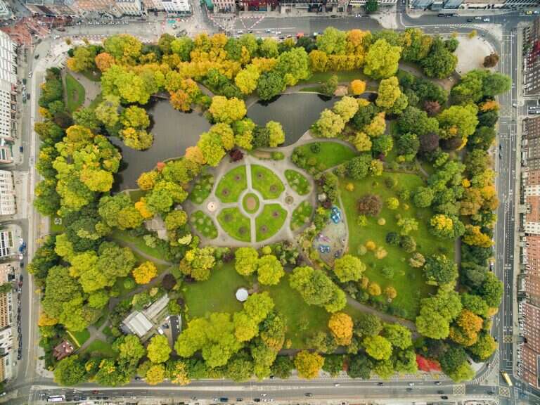 Saint Stephen's Green in Dublin, Ireland