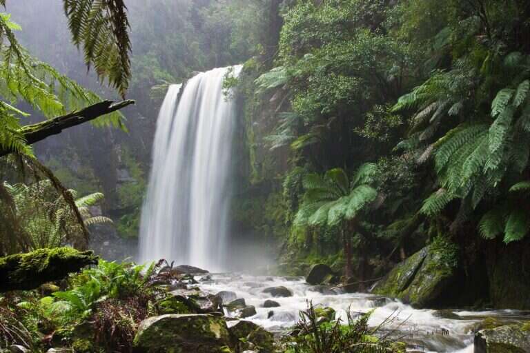 Hopetoun Falls in Apollo Bay, Australia