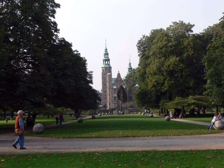 Rosenborg Castle Gardens in Copenhagen, Denmark