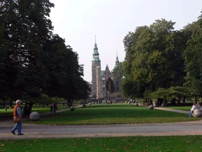 Rosenborg Castle Gardens in Copenhagen, Denmark