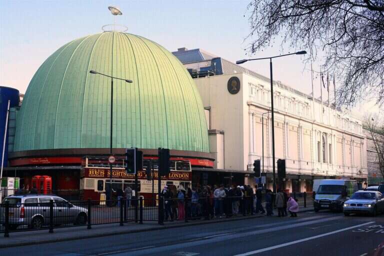 Madame Tussauds London and its green dome on Marylebone Road