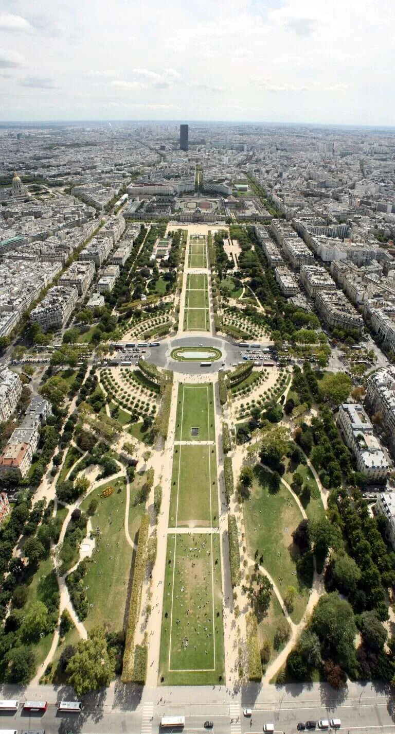 Champ de Mars in Paris, France