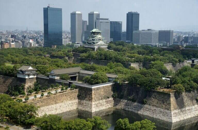 Osaka Castle in Osaka, Japan