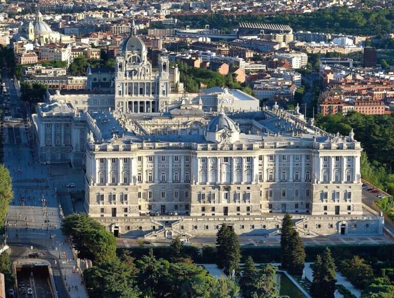 Royal Palace of Madrid in Madrid, Spain