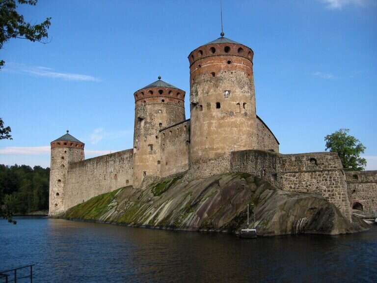 Olavinlinna Castle in Finland, Europe
