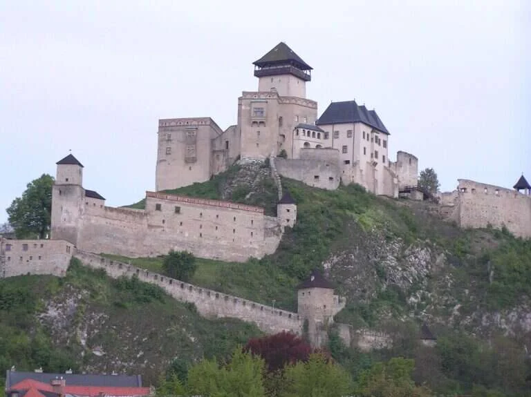 Trenčín Castle in Slovakia, Europe