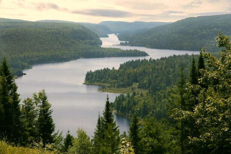 La Mauricie National Park in Canada, North America