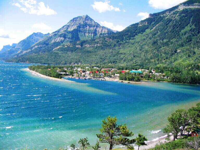 Waterton Lakes National Park in Canada, North America