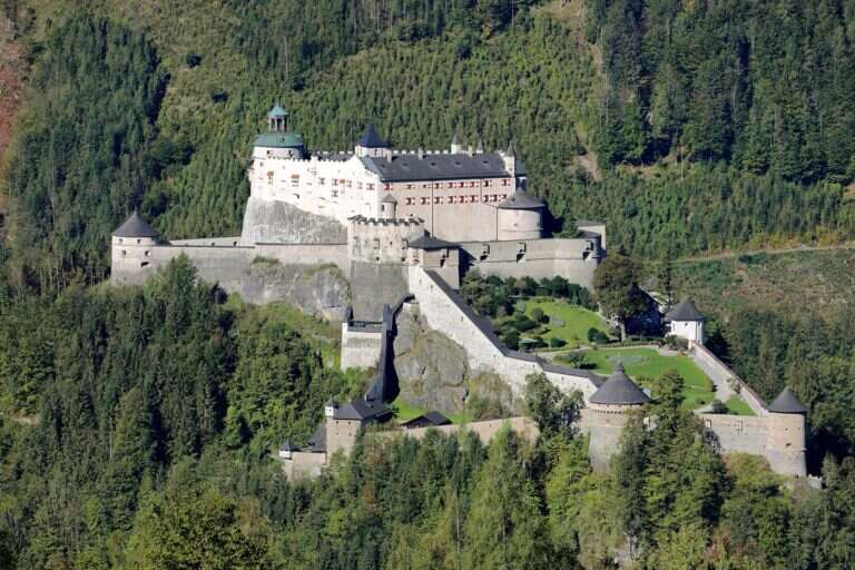 Hohenwerfen Castle in Salzburg, Austria