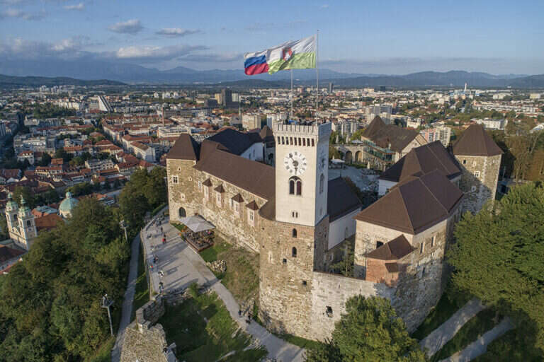 Ljubljana Castle in Ljubljana, Slovenia