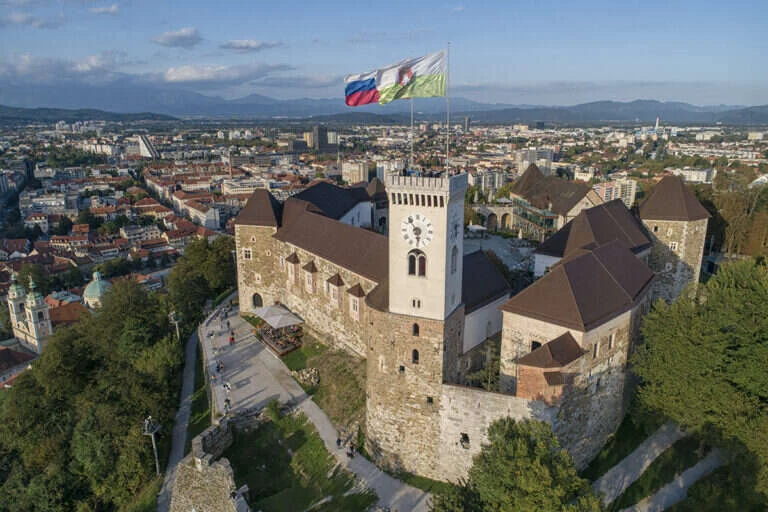 Ljubljana Castle in Ljubljana, Slovenia